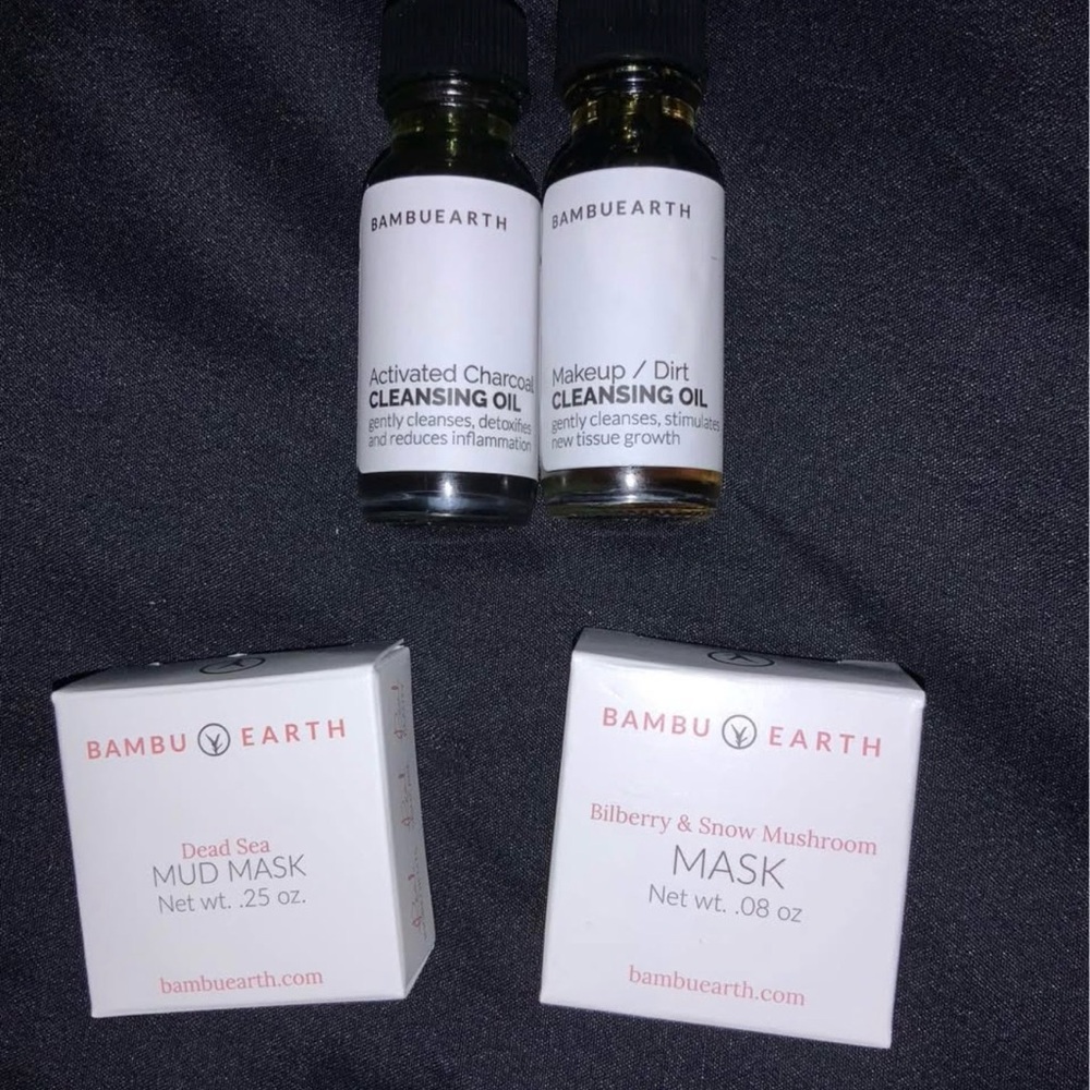 Cleansing Oil and Mask Set - Black and White